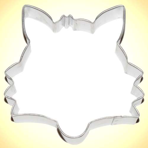 Fox Head Cookie Cutter - Click Image to Close